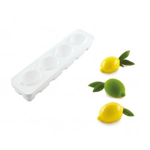 Moule Silicone 4 Citrons 120 ml Silikomart Professional Moule Silicone 4 Citrons 120 ml Silikomart Professional