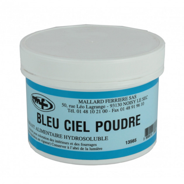 Colorant Alimentaire Poudre Bleu Ciel hydrosoluble Top Cake - Cook Shop