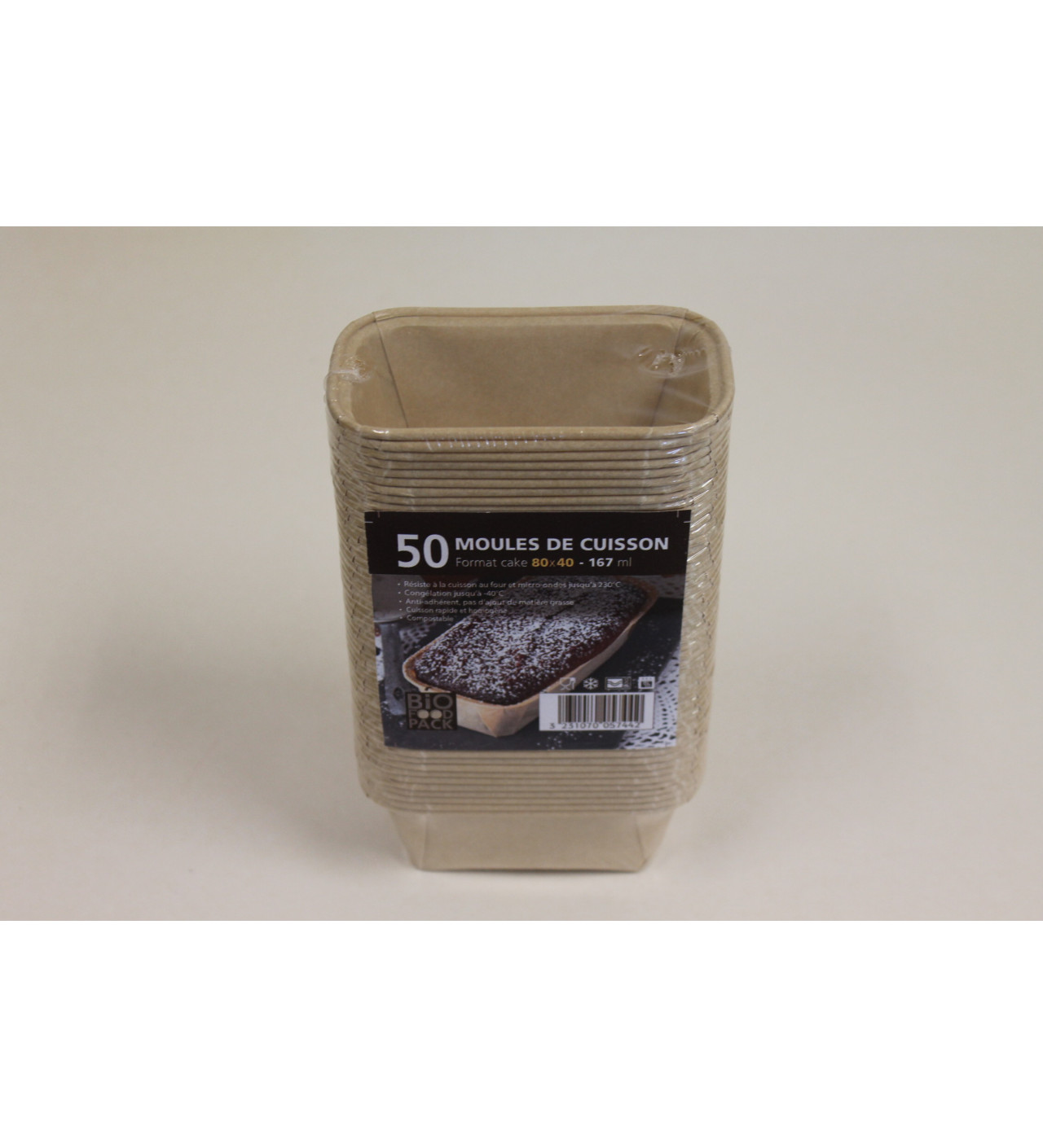 Moules à Cake Rectangulaires En Papier - Lot De 25, Résistants à Haute Température, Jetables, Parfaits Pour Desserts Et Pâtisserie