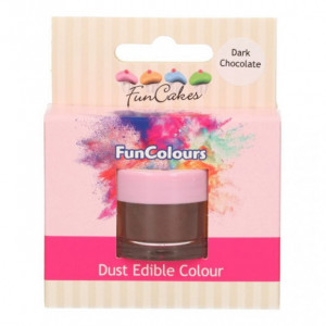 Poudre comestible Chocolat noir 1,5 g FunCakes Poudre comestible Chocolat noir 1,5 g FunCakes