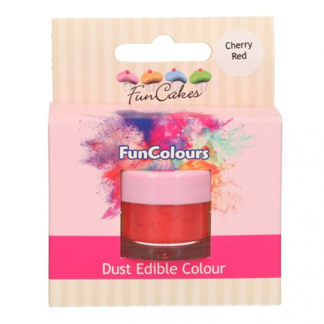 Poudre comestible Rouge cerise 2.5 g FunCakes