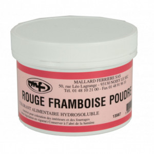 Colorant alimentaire Rouge Framboise E122 Poudre Hydrosoluble 100g Colorant alimentaire Rouge Framboise E122 Poudre Hydrosoluble 100g