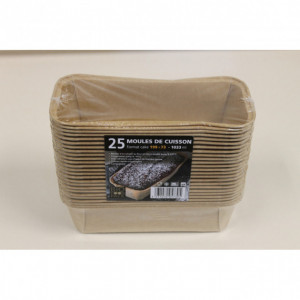 Moule de cuisson papier cake 199 mm - 1033 ml Bio Food Pack Moule de cuisson papier cake 199 mm - 1033 ml Bio Food Pack
