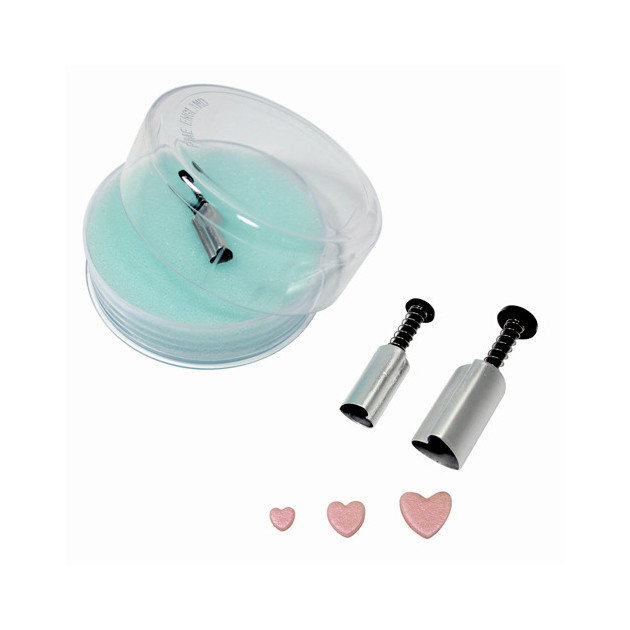 Découpoir Cœur à Piston (x3) PME