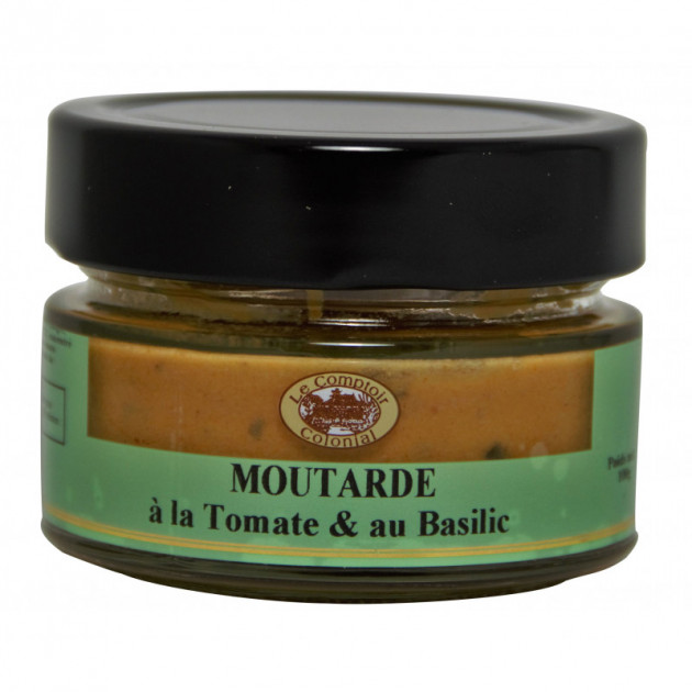 Moutarde Tomate et Basilic 100 g Le Comptoir Colonial