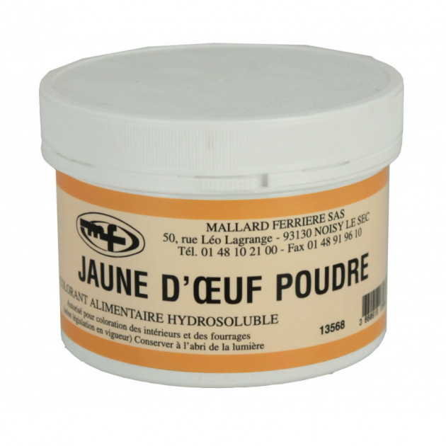 Colorant alimentaire Jaune d'Oeuf E102/E129 Poudre Hydrosoluble 100g