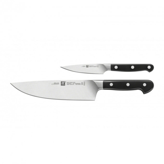 Couteau D'office 10 cm et Couteau de Chef 20 cm Zwilling Pro