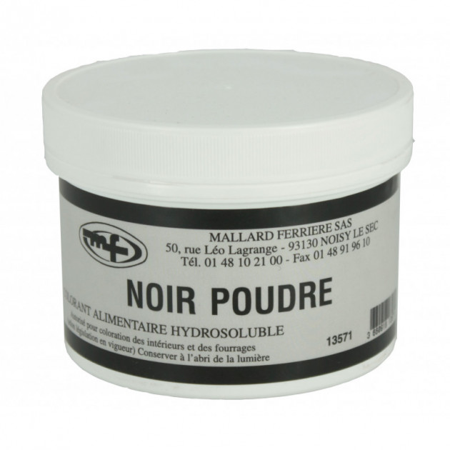 Colorant alimentaire Noir Charbon E153 Poudre Hydrosoluble 50g