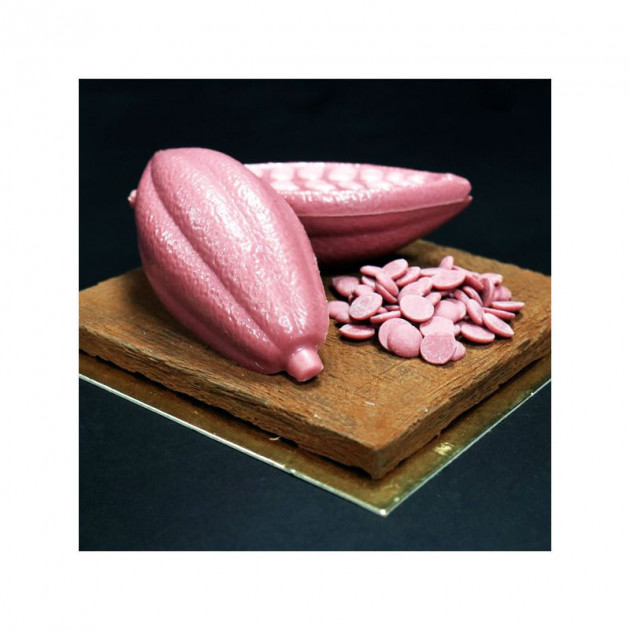 Chocolat Rubis. Pistoles de Chocolat Rose Chocolat Rubis. Pistoles de Chocolat Rose