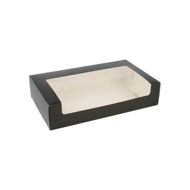 Emballage Macarons Boîte 16 macarons avec fenetre Emballage Macarons Boîte 16 macarons avec fenetre