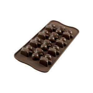 Moule à Chocolat 12 Bonshommes Easy Choc - Silicone Spécial Chocolat Moule à Chocolat 12 Bonshommes Easy Choc - Silicone Spécial Chocolat