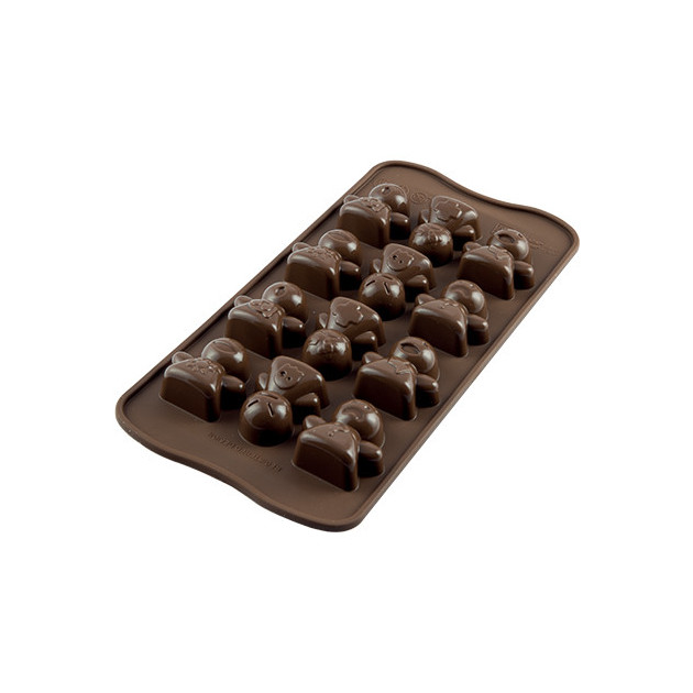 Moule a Chocolat 12 Bonshommes Easy Choc - Silicone Special Chocolat