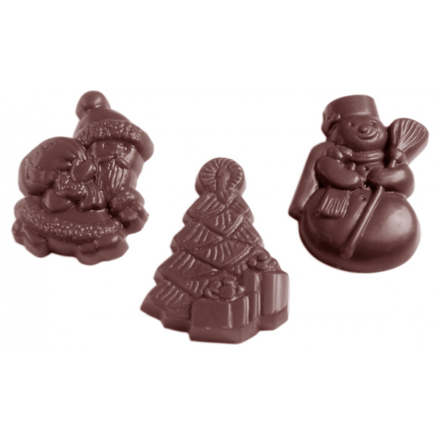 Moule Chocolat Friture de Noel (x18) Chocolate World