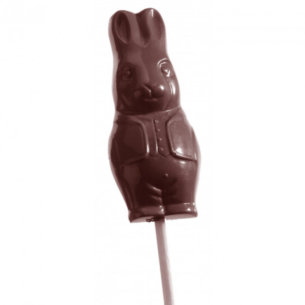 Moule Sucette Chocolat Lapin 74 mm (x9) Chocolate World