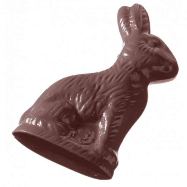 Moule Chocolat Lapin Assis 110 mm (x4) Chocolate World