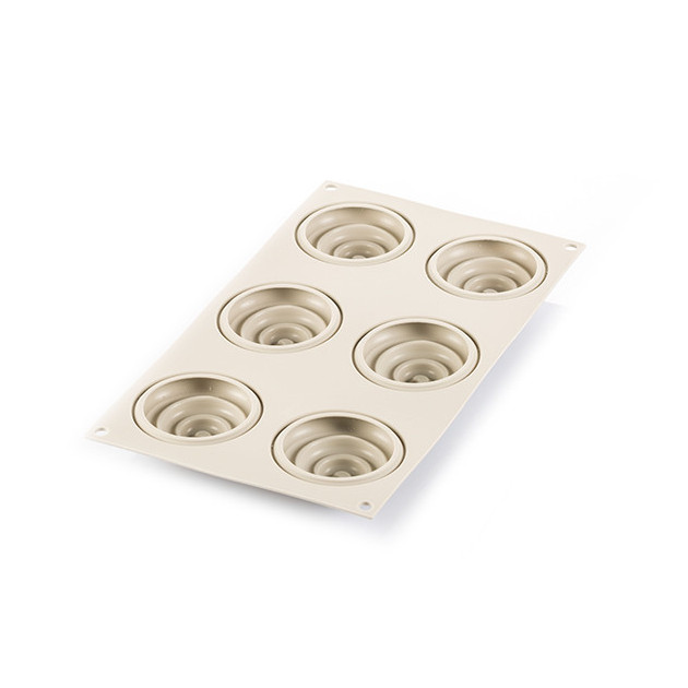 Kit mini-twist tarte - moule silicone + 6 cercles Ø 80 mm - Pâtisserie -  Parlapapa