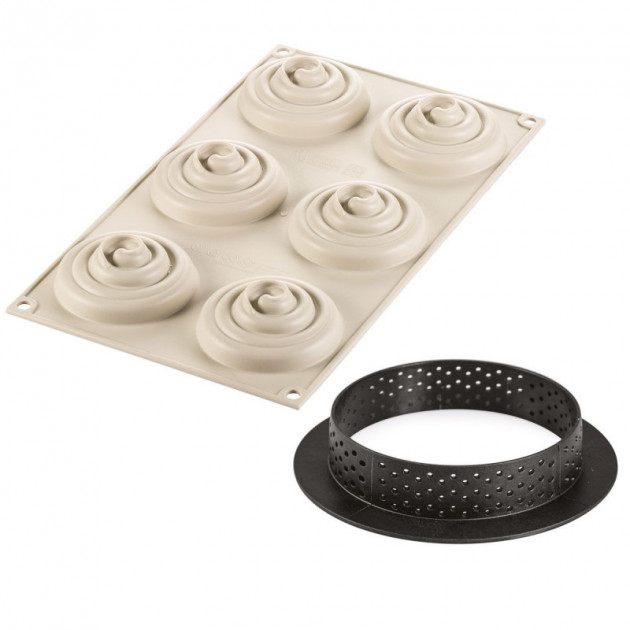 Trio de Tartelettes confectionne avec le moule silicone Twist Silikomart 3D Design