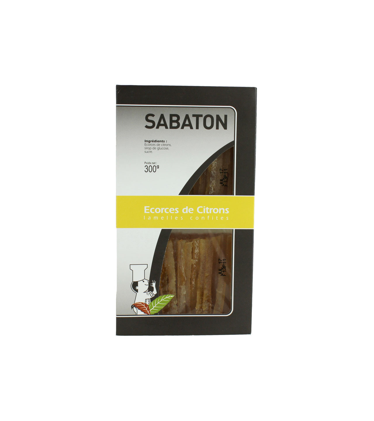 Ecorces Citron Confit en Lamelles 150 g (x2) Sabaton