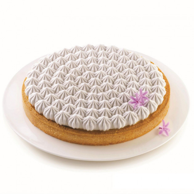 Realisation avec le moule Tarte Meringue Silikomart 3D Design