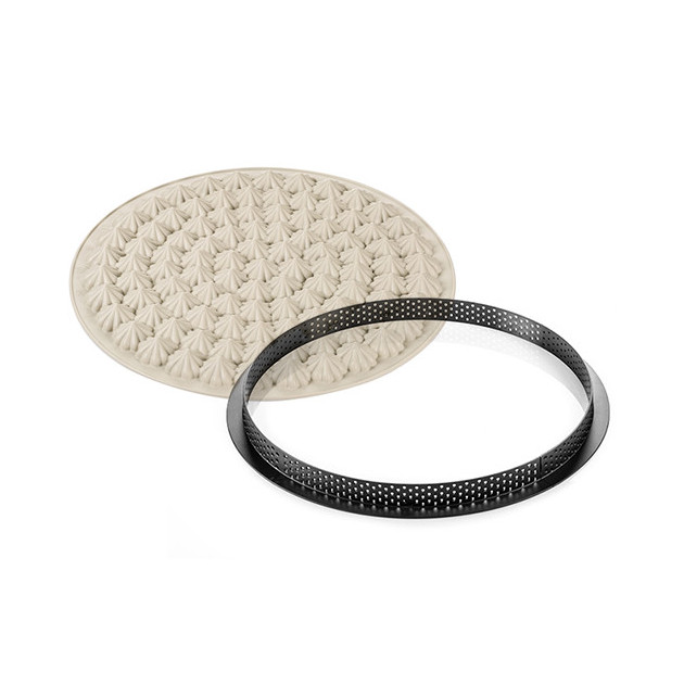 Moule en Silicone+Cercle Tarte Meringue Silikomart 3D Design