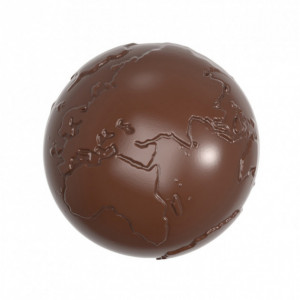 Moule Chocolat Globe Terrestre Ø 50 mm (x8) Chocolate World