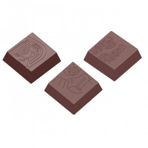 Moule Chocolat Carré Maya 34 mm (x18) Chocolate World Moule Chocolat Carré Maya 34 mm (x18) Chocolate World