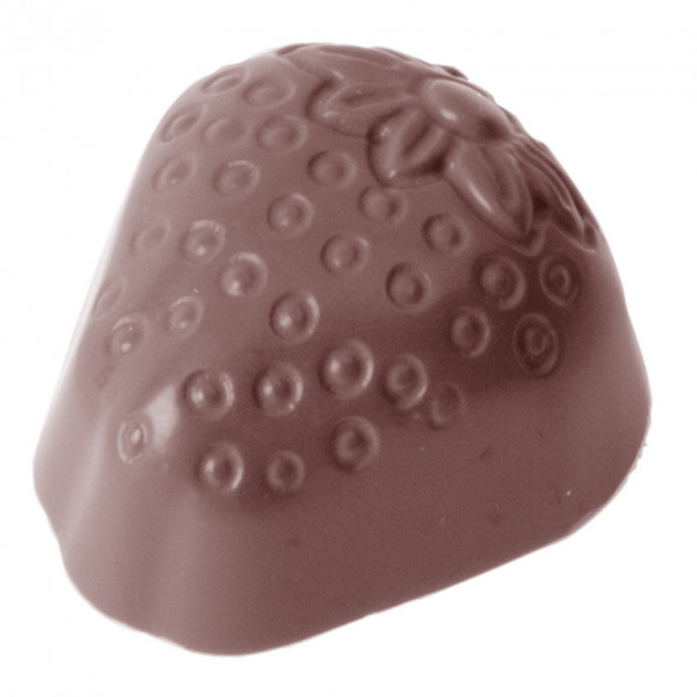 Moule Chocolat Fraise 34 mm (x24) Chocolate World