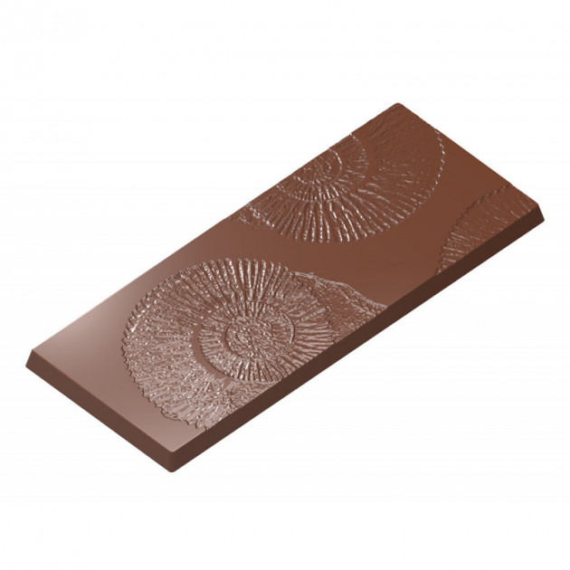 Moule Tablette Chocolat Fossile 117x48mm (x4) Chocolate World