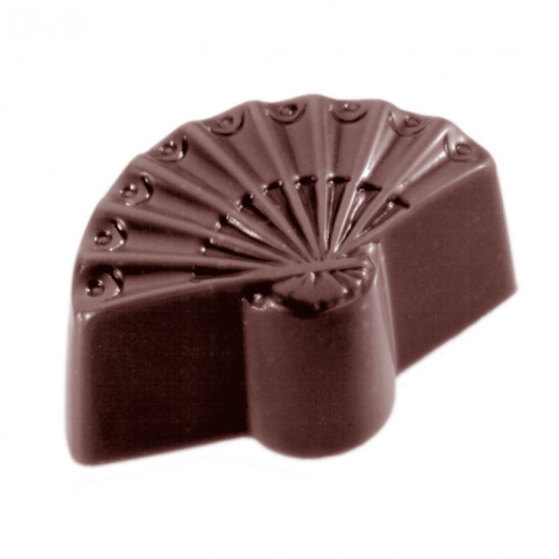 Moule Chocolat eventail 40 x 25 mm (x24) Chocolate World