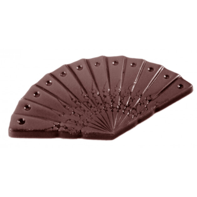 Moule Chocolat Friture eventail 63 x 35 mm (x15) Chocolate World