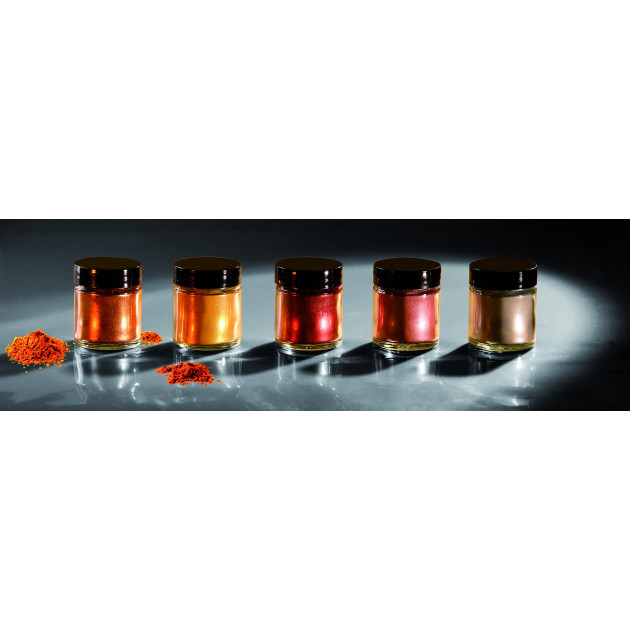 Colorant alimentaire Cuivre Rouge Poudre Scintillante