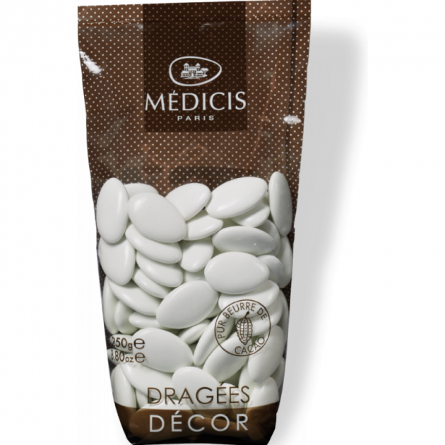 Dragées Chocolat Blanc 250g Médicis - , Achat, Vente