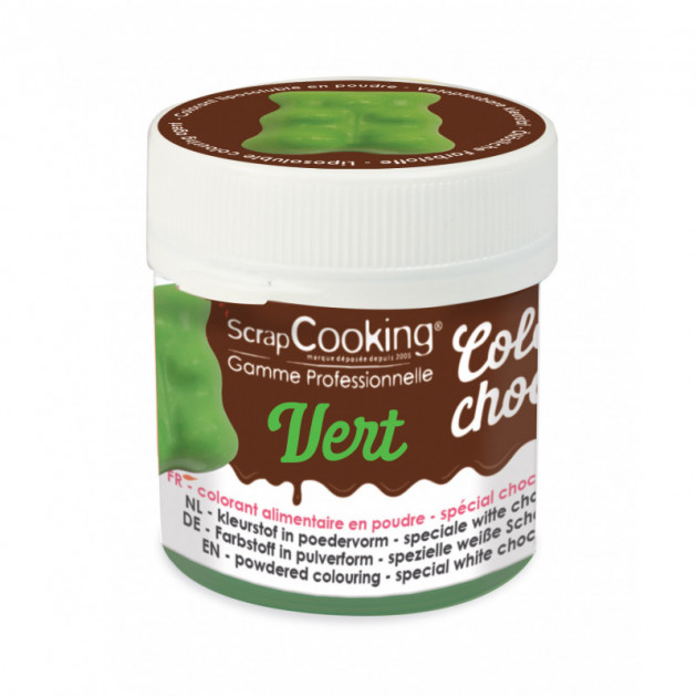 Colorant Alimentaire en Poudre Liposoluble Vert 5g Color'Choco