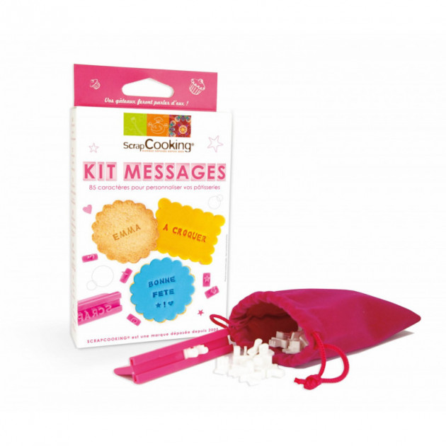 Kit Messages Biscuits Personnalisés 85 Emporte pièces Scrapcooking