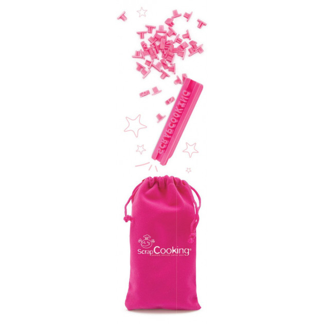 85 emporte pieces. presentoir et sac de rangement Scrapcooking Kit Message 85 emporte pieces. presentoir et sac de rangement Scrapcooking Kit Message