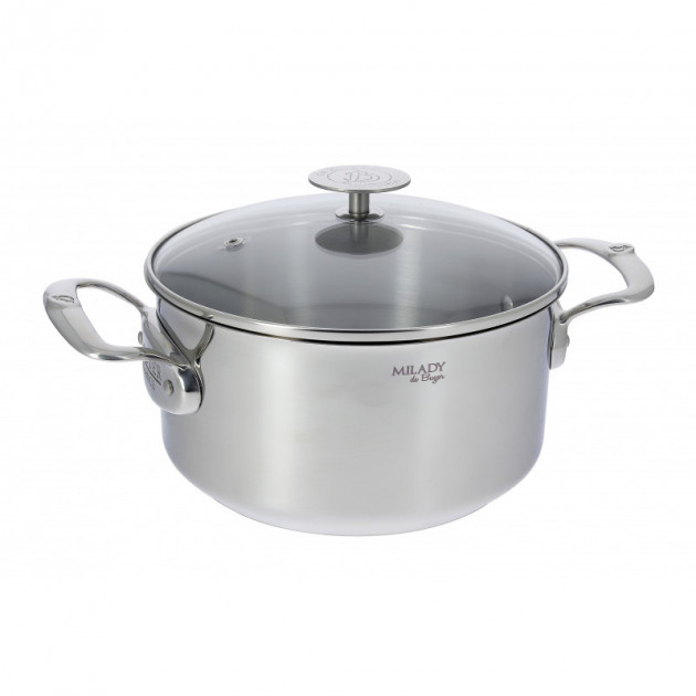 Faitout Inox avec Couvercle ø20 cm Milady De Buyer