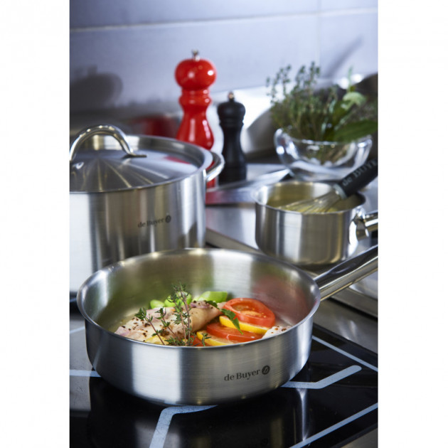 Sauteuse Inox Bord Droit PRIM'APPETY