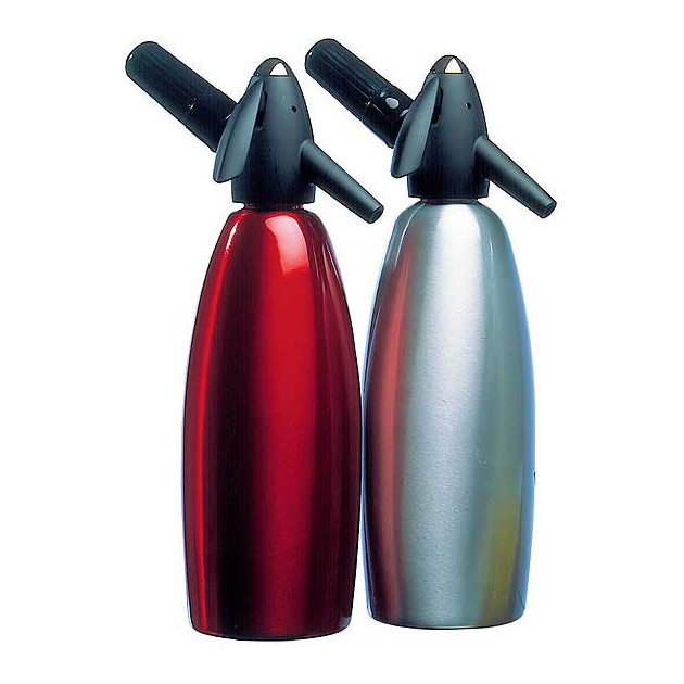 Siphon pour soda et eau Kayser rouge et gris (articles vendus separement)