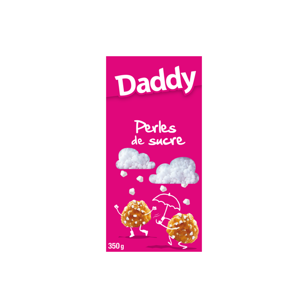 Perles de Sucre 350g Daddy. Sucre en Grains pour decoration chouquette. gateau. brioche...