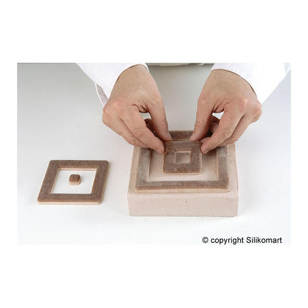 Disposition des Carre realises avec le Moule a Inserts