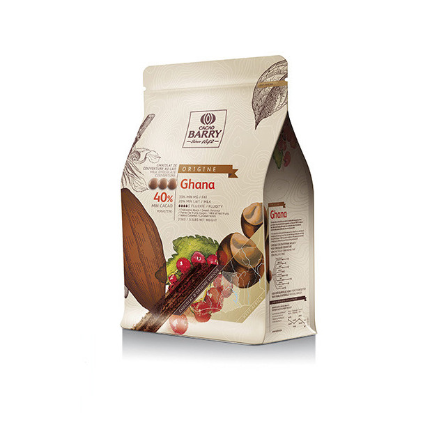 Tablette de chocolat au lait origine Ghana 40%