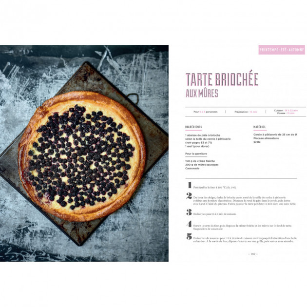 Tarte briochee aux mÃ»res