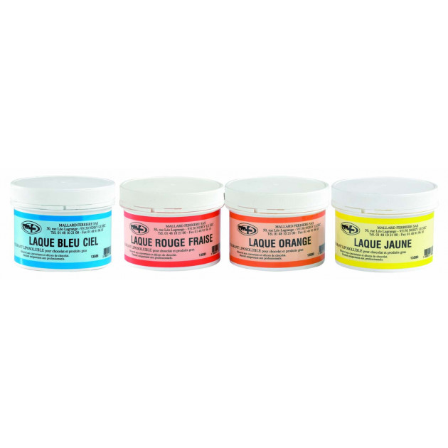 Differents coloris de la gamme Colorants Liposoluble en 60g Differents coloris de la gamme Colorants Liposoluble en 60g