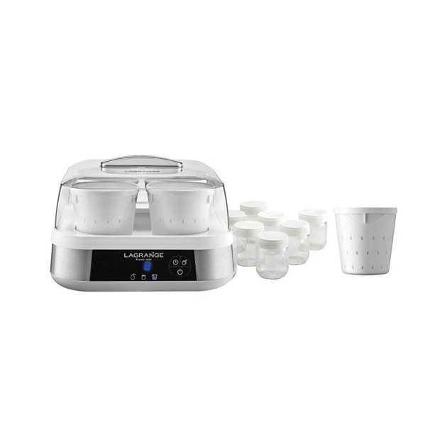 Yaourtiere fromagere avec 9 pots en verre et 4 pots faisselles