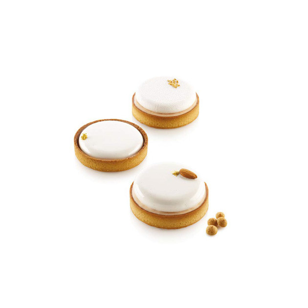 Tartes realisees avec le moule silicone Silikomart Professional