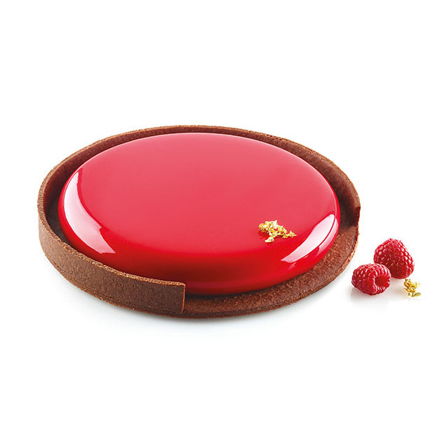 Tarte realisee avec le moule silicone Silikomart Professional Tarte realisee avec le moule silicone Silikomart Professional