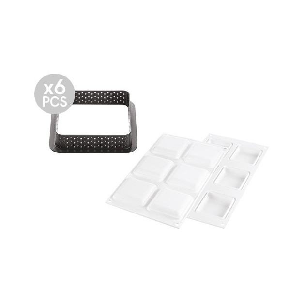 moule silicone de 6 empreintes et moule carre perfore moule silicone de 6 empreintes et moule carre perfore