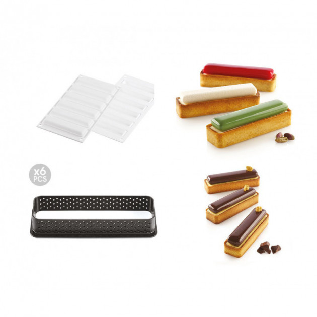 Moule Silicone 60 Mini Tartelettes Ø4,4 x 1 cm 10ml SilikoMart Professional  - , Achat, Vente