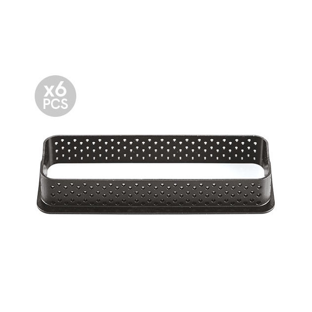 Cadre tarte rectangulaire perfore 12 cm Cadre tarte rectangulaire perfore 12 cm