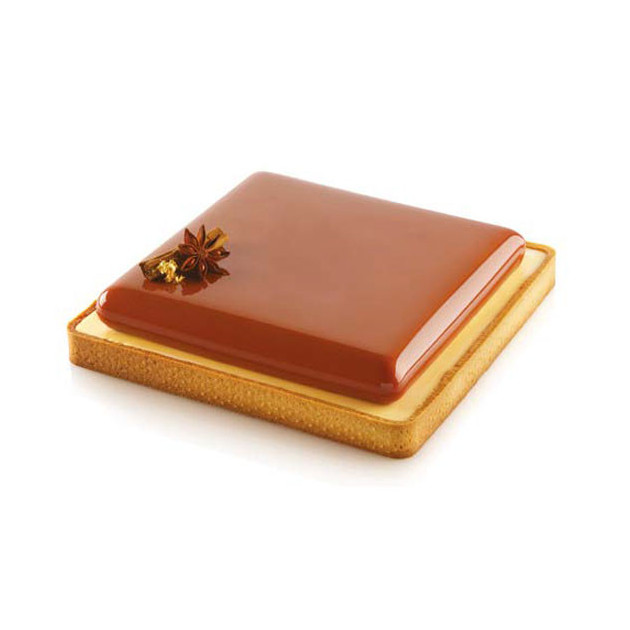 Tarte carree realise avec le moule silicone carre Tarte carree realise avec le moule silicone carre